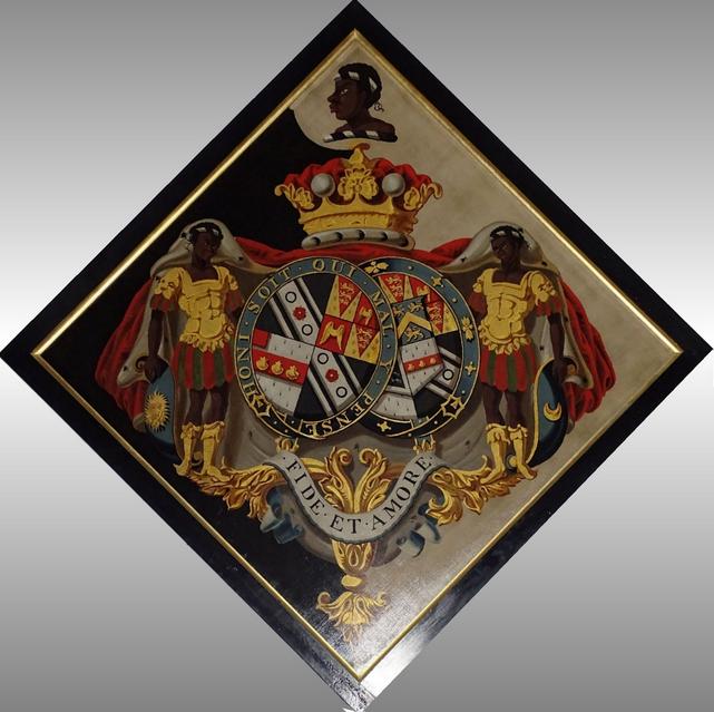 Funeral hatchment of 2nd Marquess of Hertford.JPG