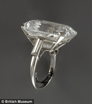 Three quarters of a million pounds diamond Cartier ring lost by the BM.jpg