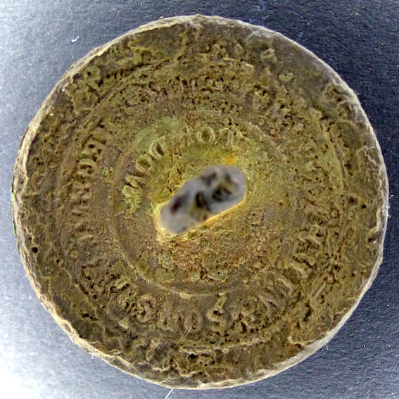 Gilded livery button with Lion - back..jpg