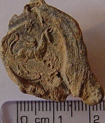 Looks like a Horse with wings. Found on a Roman site in North Yorkshire.